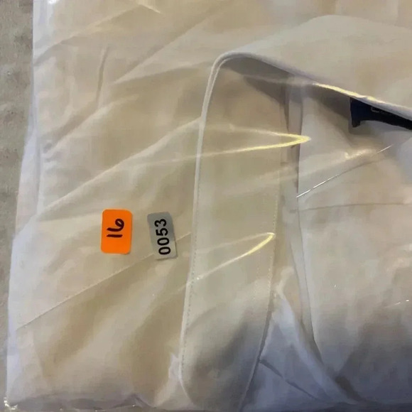 NWT Cavalli Class White Mens Long Sleeve Button Down Dress Shirt Size 16 - Picture 9 of 9